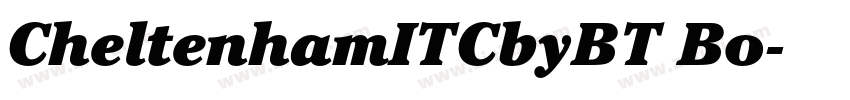 CheltenhamITCbyBT Bo字体转换